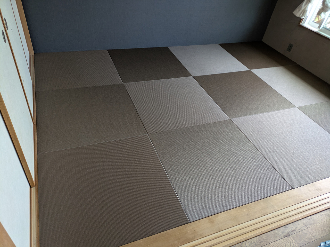 ダイケン和紙表「清流カクテルフィット２２」琉球畳（縁無畳）