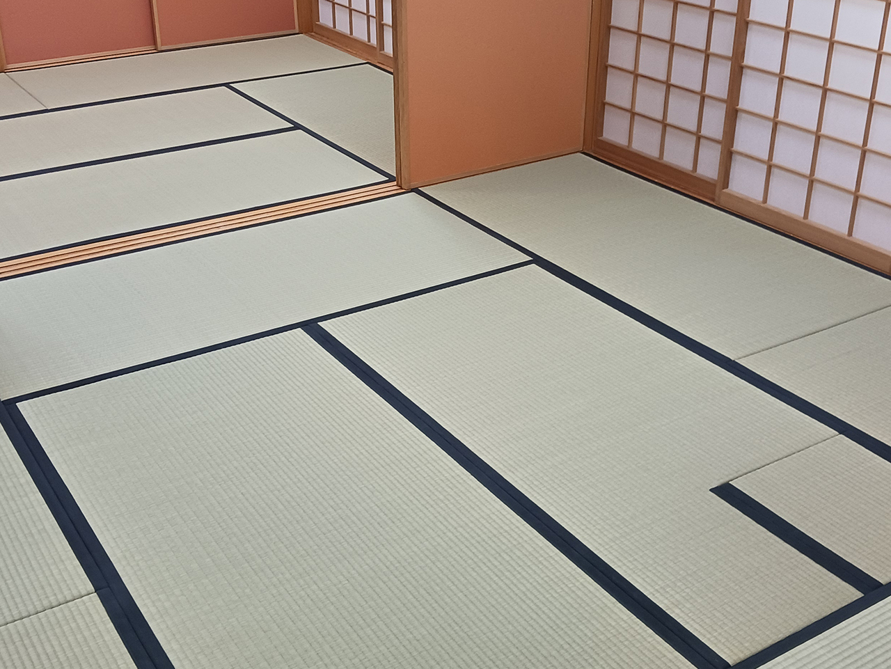 天然イ草畳表　茶室　畳表替え